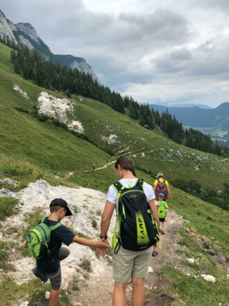 Wanderweg zurück ins Tal