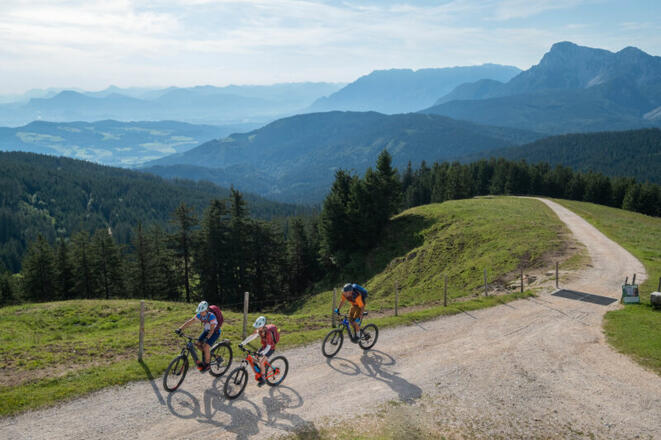 Mountainbike Forststraße zur Stoisseralm