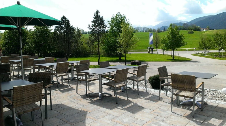 Terrasse des Familienhotel Löwen