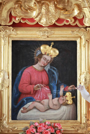 Gnadenbild in der Wallfahrtskirche Maria Trost bei Nesselwang