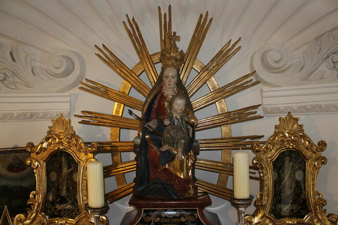 Wallfahrtskirche Maria Hilf - Gnadenbild mit Strahlenkranz