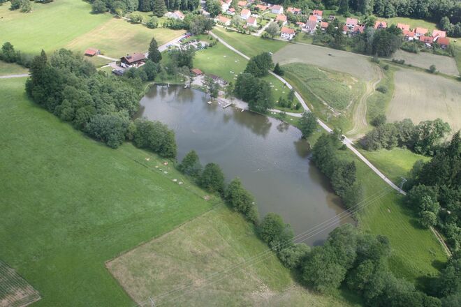 Luftbild zum Oggenrieder Weiher