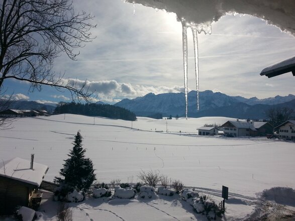 Winteraussicht aus der Wohnküche