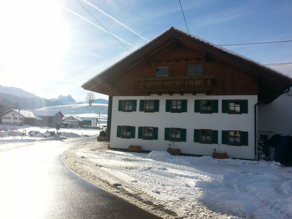 Unser Hof im Winter