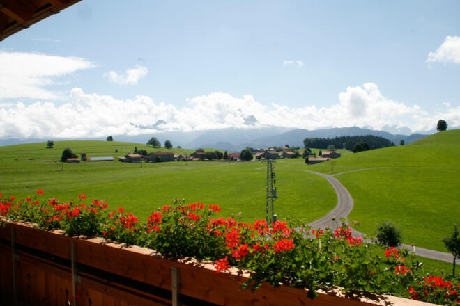 Ausblick vom Balkon - Schloß Neuschwanstein