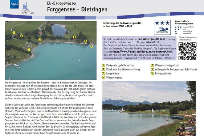 Infotafel Forggensee - Dietringen