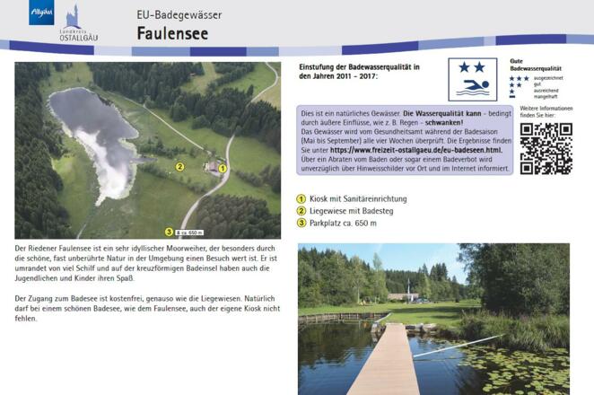 Infotafel Faulensee