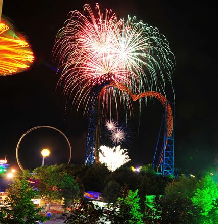 Skyline Park bei Nacht Event