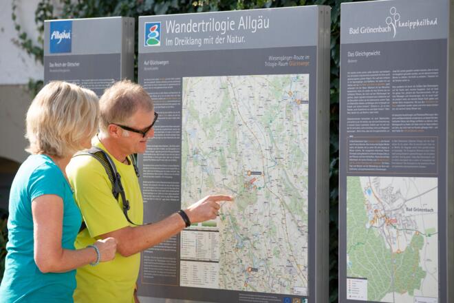 Infotafel am Startpunkt-Marktplatz