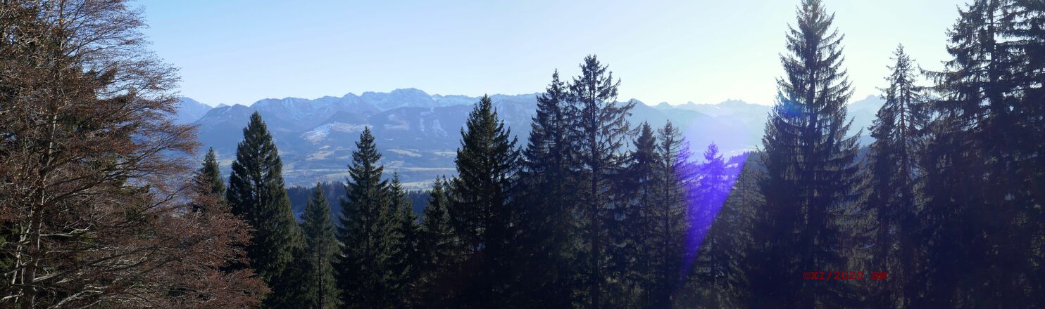 Aussicht vom Almkreuz Kaseralpe