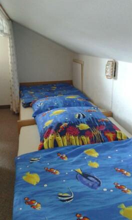 Kinderbetten in der Dachschräge