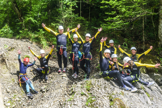 Familien Canyoning im Allgäu