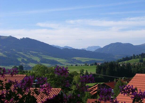 Blick vom Balkon