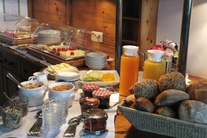 Teilansicht Frühstücksbuffet