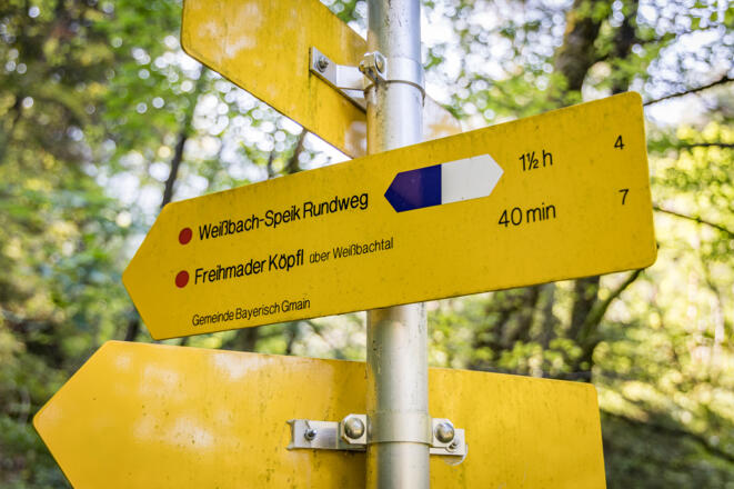 Weißbach Speik Rundweg Beschilderung