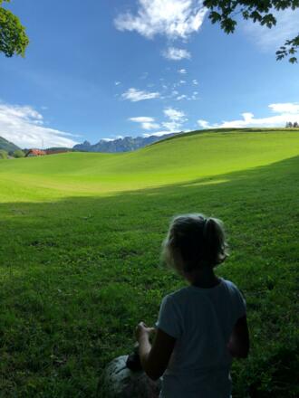 Blick zum Untersberg
