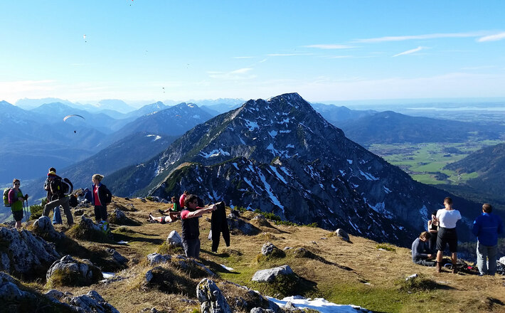 Blick vom Hochstaufen zum Zwiesel