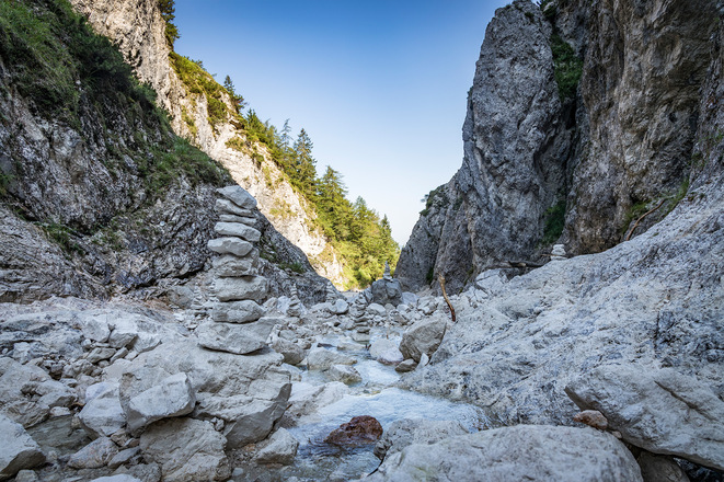Steinmandl in der Speik