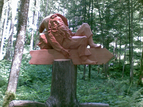 Figur am Märchenpfad Bischofswiesen