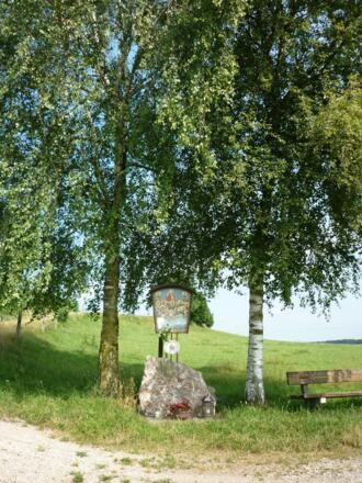 Schöner Aussichtspunkt beim Marterl "14 Nothelfer"