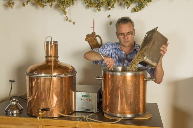 Jeden Donnerstag darf hier mit dem Hausherrn Bier gebraut werden