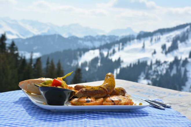 Alpen-Currywurst, neu interpretiert