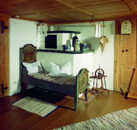 Nachbildung einer alten Allgäuer Bauernstube im Heimathaus in Fischen