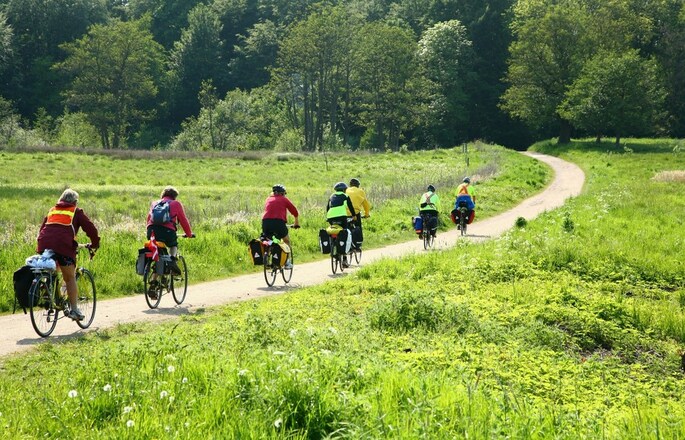 Radfahrergruppe