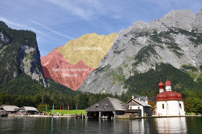 St. Bartholomä und Watzmann-Ostwand