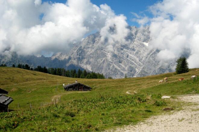 Gotzenalm mit Watzmann Ostwand