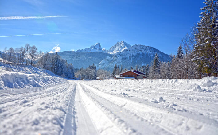 Langlauf Loipe in Schönau am königssee