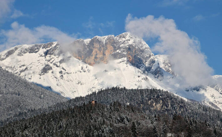 Blick zum Untersberg