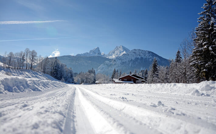 Langlauf Loipe in Schönau am königssee
