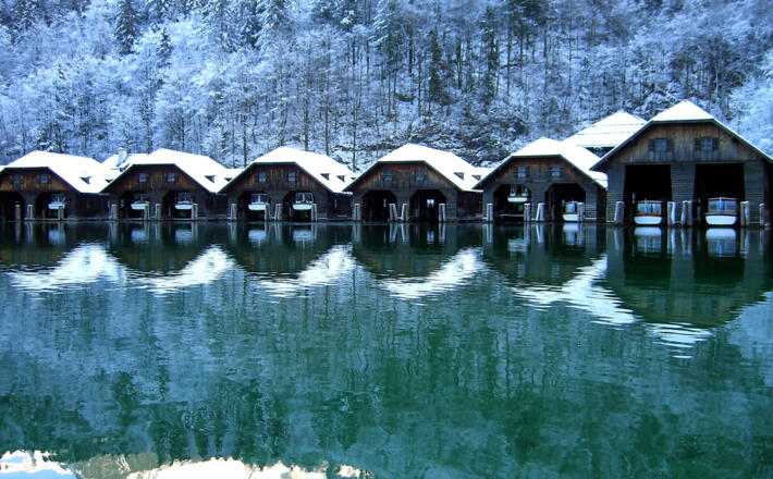 Boosthütten am Königssee