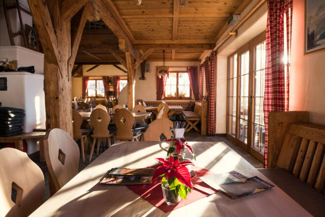 Gemütliche Stube - Schlitte Hitte in Ofterschwang im Allgäu