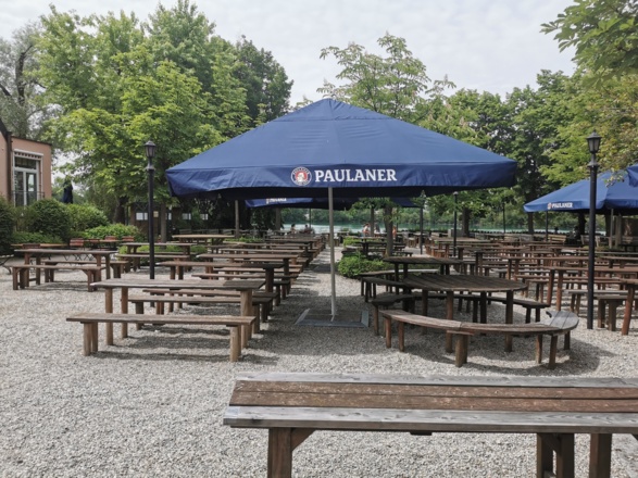 Biergarten: Hotel Restaurant Langwiedersee