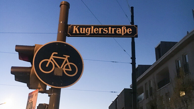Straßenschild Kuglerstraße