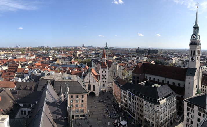 Ausblick vom Turm des Neuen Rathauses