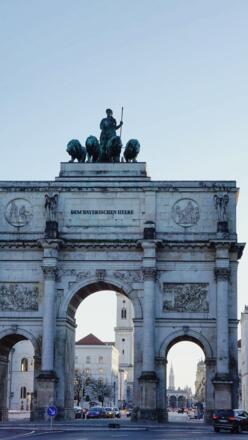 Siegestor im Winter