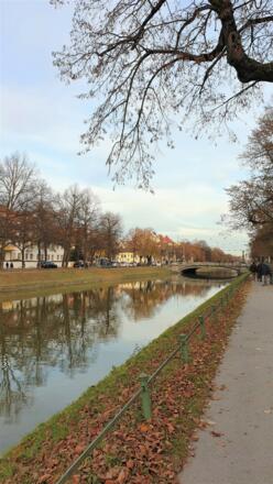 Nymphenburger Schlosskanal mit Ludwig-Ferdinand-Brücke