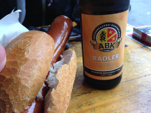 Lunch before heading up to see the castle 