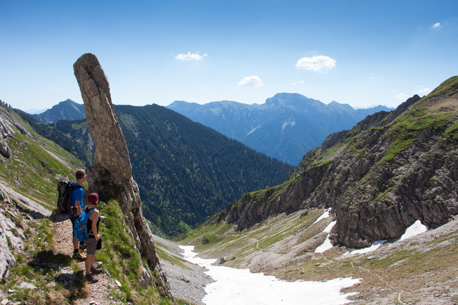 Bergtour - Hochblasse, kurz vor der Roggentalgabel