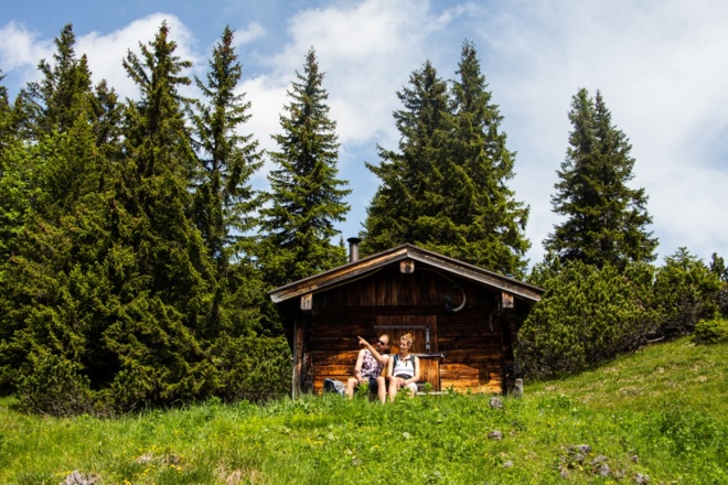 Bergtour - Weitalpspitz, an der Weitalm