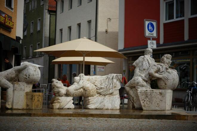 Fußgängerzone im Kurort Bad Abbach