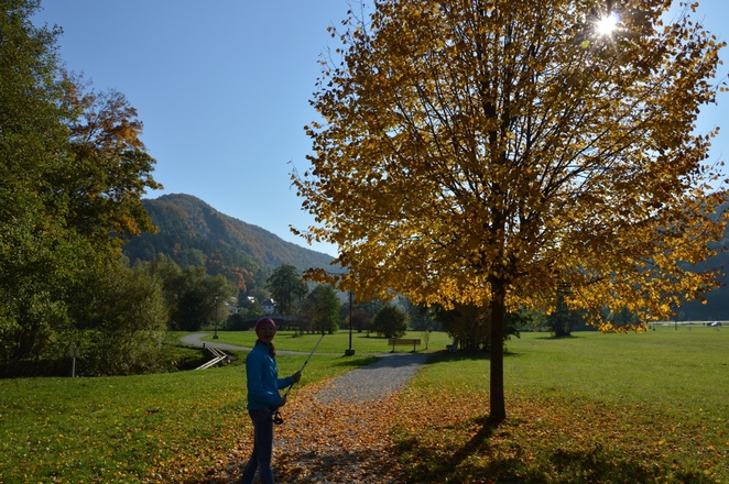 Start an der Wiesentpromenade in Muggendorf