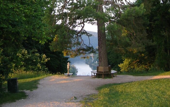 Blick in die Weltenburger Enge bei der Befreiungshalle in Kelheim