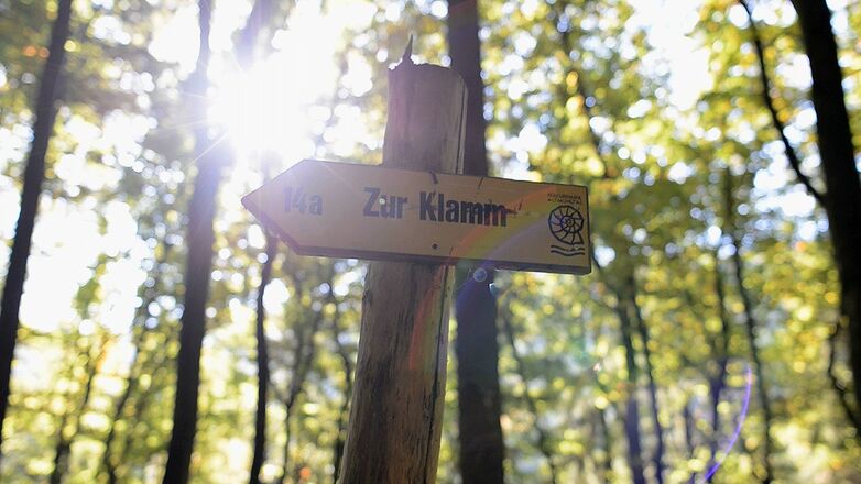Wanderung in der Klamm in Riedenburg im Altmühltal