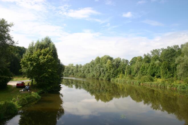 Die Isar bei Mamming.