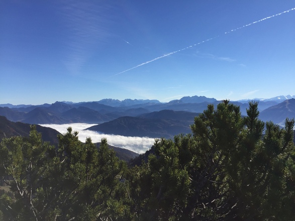 Bergpanorama Richtung Österreich