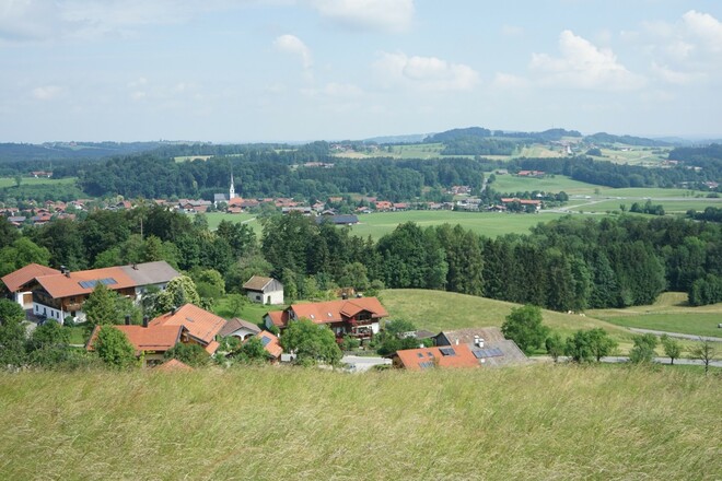 Blick auf Frasdorf hinunter